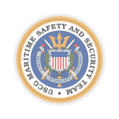CG Maritime Safety & Security Team (U.S. Coast Guard) STICKER Vinyl Kiss-Cut Decal 2 Inch Transparent - The Sticker Space