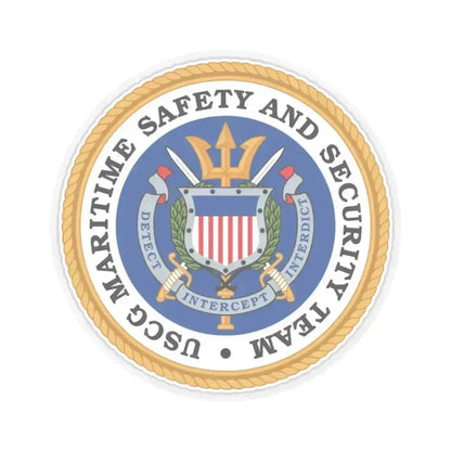 CG Maritime Safety & Security Team (U.S. Coast Guard) STICKER Vinyl Kiss-Cut Decal 3 Inch Transparent - The Sticker Space