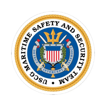 CG Maritime Safety & Security Team (U.S. Coast Guard) STICKER Vinyl Kiss-Cut Decal 4 Inch White - The Sticker Space