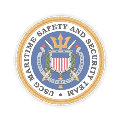 CG Maritime Safety & Security Team (U.S. Coast Guard) STICKER Vinyl Kiss-Cut Decal 6 Inch Transparent - The Sticker Space