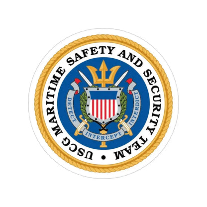 CG Maritime Safety & Security Team (U.S. Coast Guard) Transparent STICKER Die-Cut Vinyl Decal 6 Inch - The Sticker Space