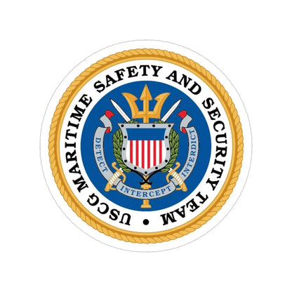 CG Maritime Safety & Security Team (U.S. Coast Guard) Transparent STICKER Die-Cut Vinyl Decal 6 Inch - The Sticker Space