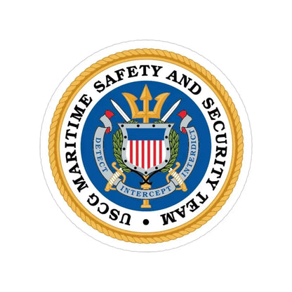 CG Maritime Safety & Security Team (U.S. Coast Guard) Transparent STICKER Die-Cut Vinyl Decal - The Sticker Space