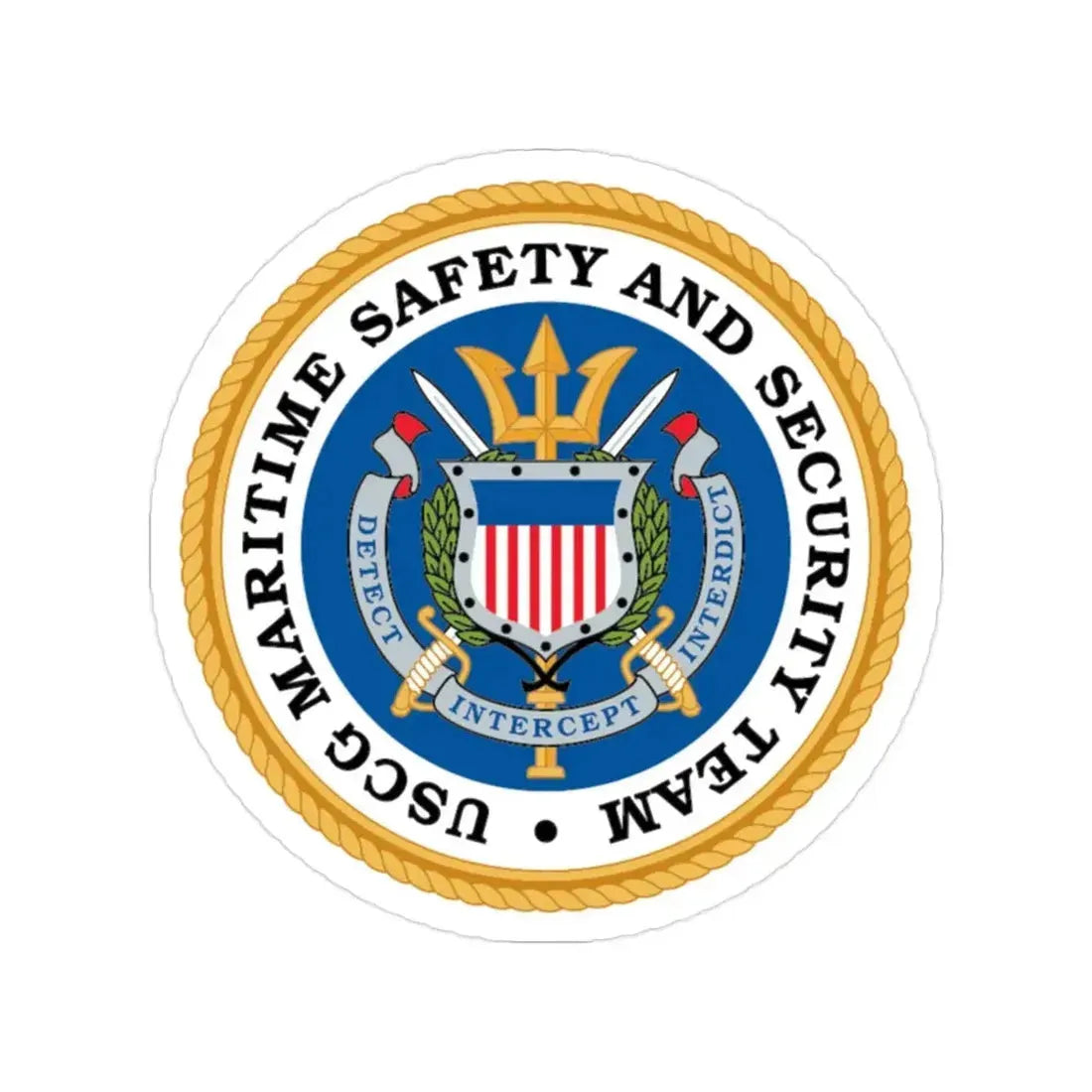 CG Maritime Safety & Security Team (U.S. Coast Guard) Transparent STICKER Die-Cut Vinyl Decal - The Sticker Space