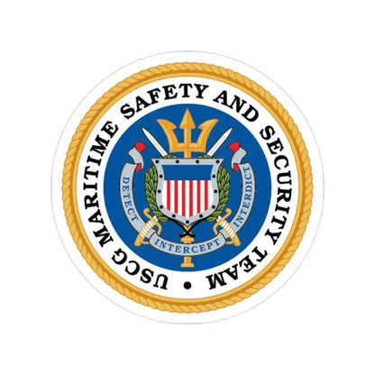 CG Maritime Safety & Security Team (U.S. Coast Guard) Transparent STICKER Die-Cut Vinyl Decal - The Sticker Space