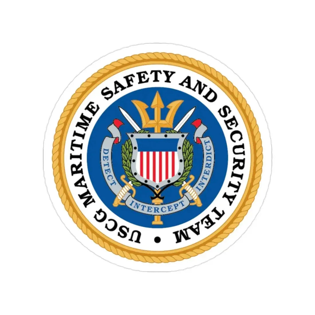 CG Maritime Safety & Security Team (U.S. Coast Guard) Transparent STICKER Die-Cut Vinyl Decal - The Sticker Space