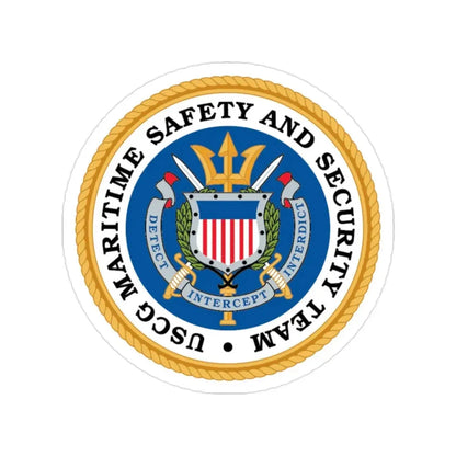 CG Maritime Safety & Security Team (U.S. Coast Guard) Transparent STICKER Die-Cut Vinyl Decal - The Sticker Space