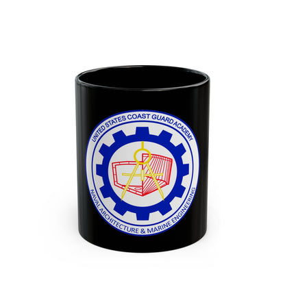 CG Naval Architecture & Marine Eng (U.S. Coast Guard) Black Coffee Mug-11oz-The Sticker Space