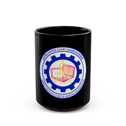 CG Naval Architecture & Marine Eng (U.S. Coast Guard) Black Coffee Mug-15oz-The Sticker Space