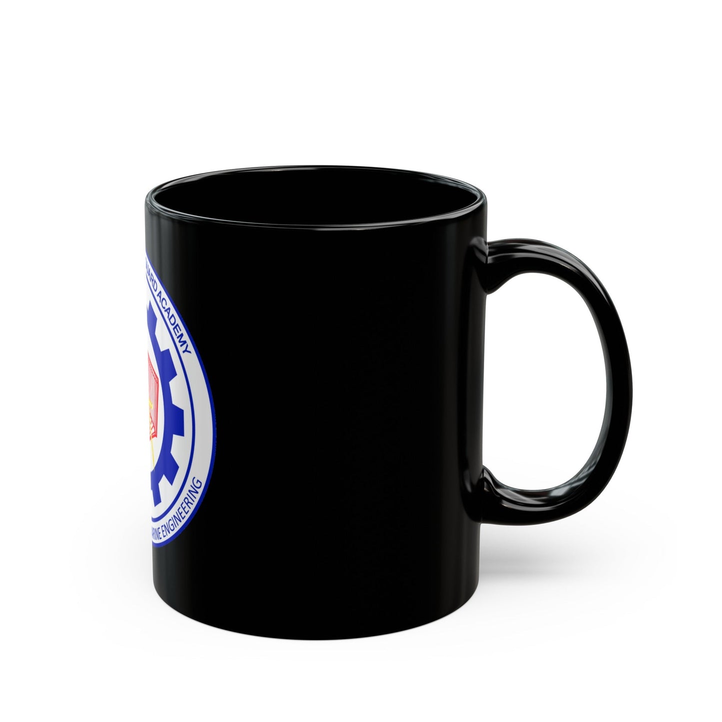 CG Naval Architecture & Marine Eng (U.S. Coast Guard) Black Coffee Mug-The Sticker Space