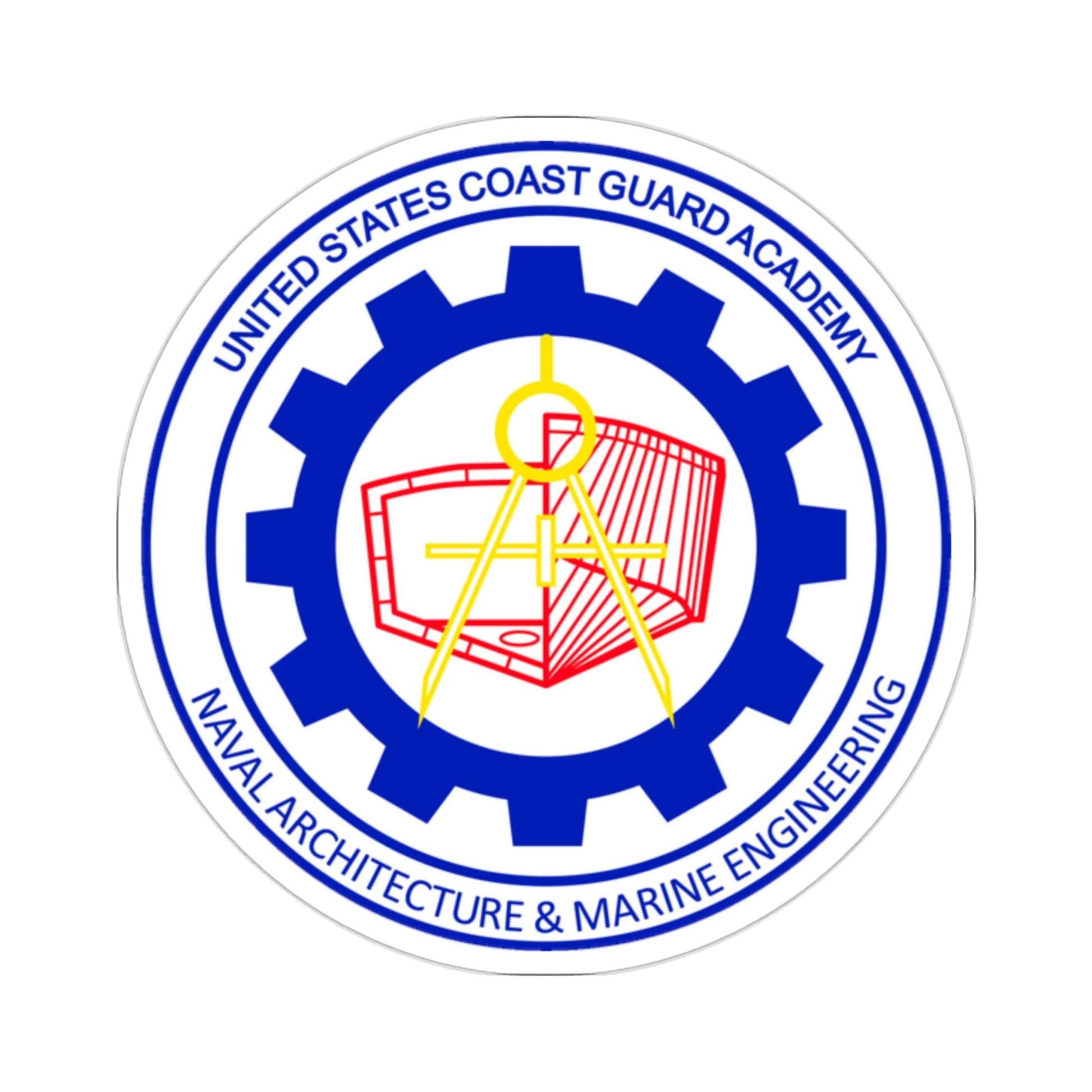 CG Naval Architecture & Marine Eng (U.S. Coast Guard) STICKER Vinyl Die-Cut Decal-2 Inch-The Sticker Space