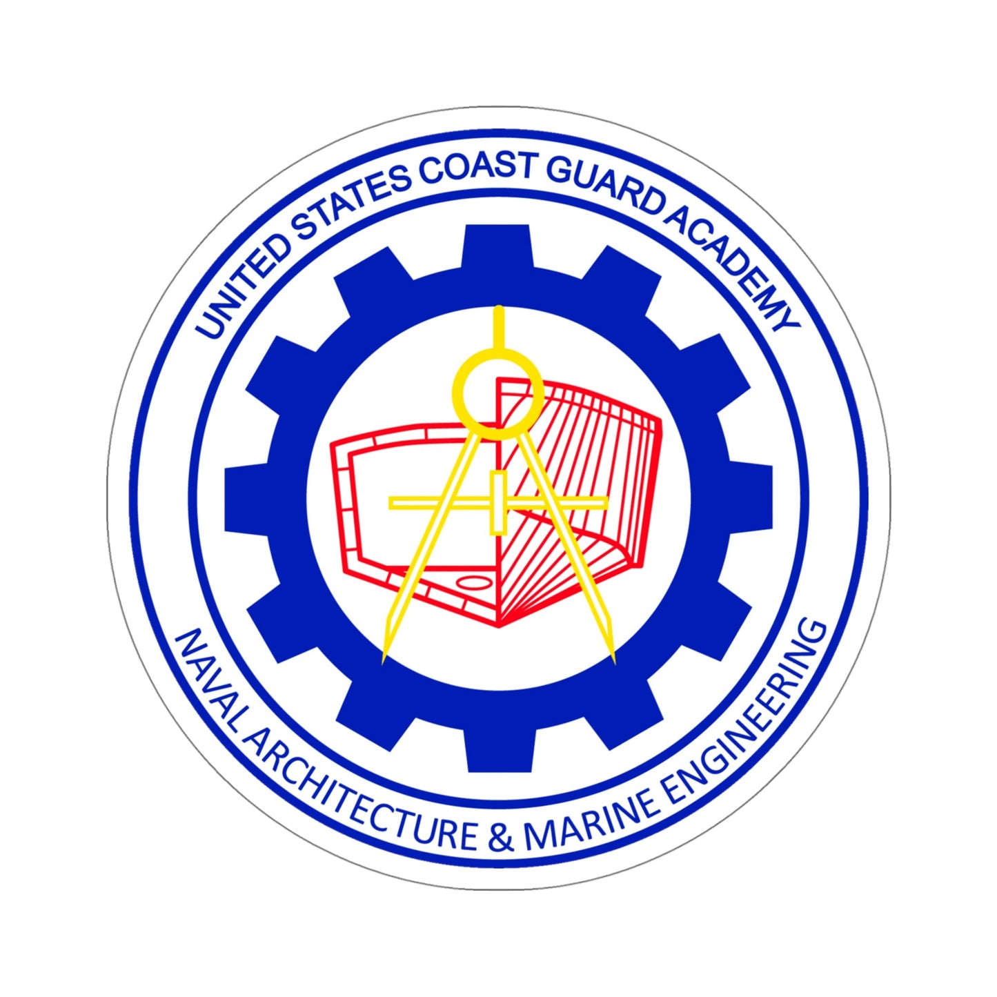 CG Naval Architecture & Marine Eng (U.S. Coast Guard) STICKER Vinyl Die-Cut Decal-5 Inch-The Sticker Space