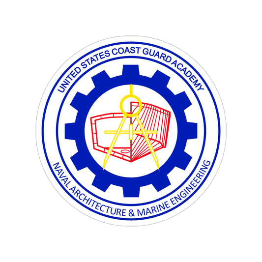 CG Naval Architecture & Marine Eng (U.S. Coast Guard) Transparent STICKER Die-Cut Vinyl Decal-6 Inch-The Sticker Space