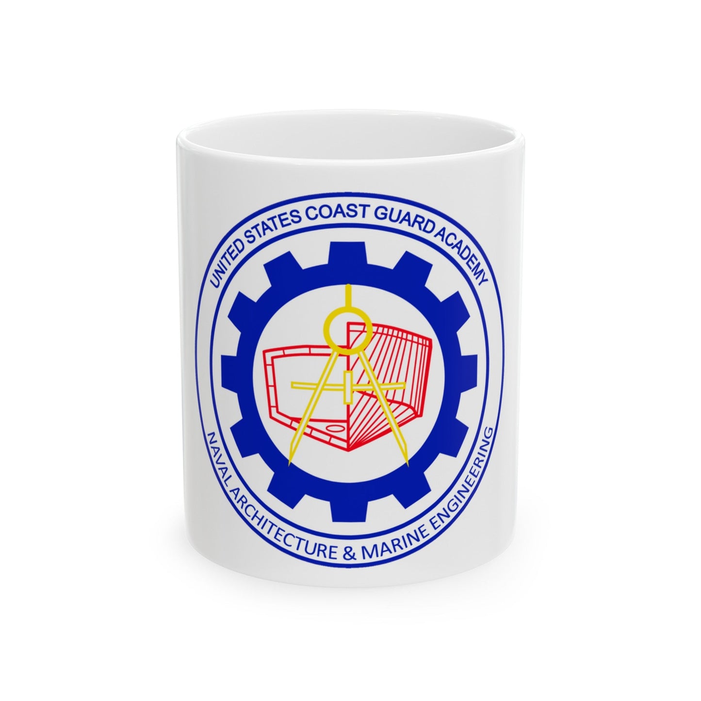 CG Naval Architecture & Marine Eng (U.S. Coast Guard) White Coffee Mug-11oz-The Sticker Space