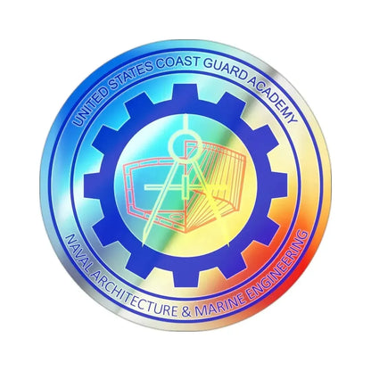 CG Naval Architecture & Marine Eng (U.S. Coast Guard) Holographic STICKER Die-Cut Vinyl Decal - The Sticker Space
