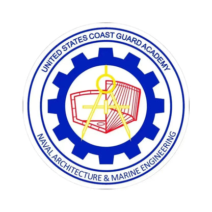 CG Naval Architecture & Marine Eng (U.S. Coast Guard) STICKER Vinyl Kiss-Cut Decal 3 Inch White - The Sticker Space