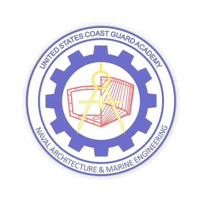 CG Naval Architecture & Marine Eng (U.S. Coast Guard) STICKER Vinyl Kiss-Cut Decal 4 Inch Transparent - The Sticker Space