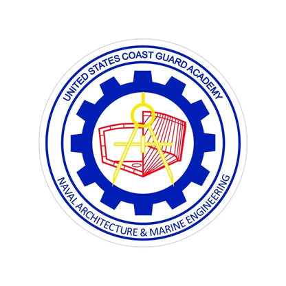 CG Naval Architecture & Marine Eng (U.S. Coast Guard) Transparent STICKER Die-Cut Vinyl Decal 4 Inch - The Sticker Space