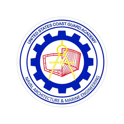 CG Naval Architecture & Marine Eng (U.S. Coast Guard) Transparent STICKER Die-Cut Vinyl Decal 4 Inch - The Sticker Space