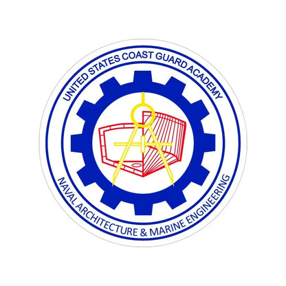 CG Naval Architecture & Marine Eng (U.S. Coast Guard) Transparent STICKER Die-Cut Vinyl Decal 5 Inch - The Sticker Space