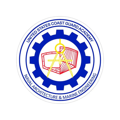 CG Naval Architecture & Marine Eng (U.S. Coast Guard) Transparent STICKER Die-Cut Vinyl Decal 5 Inch - The Sticker Space
