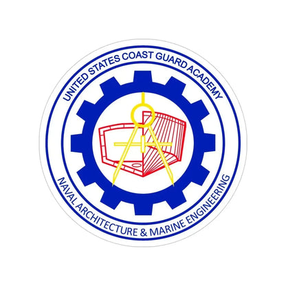 CG Naval Architecture & Marine Eng (U.S. Coast Guard) Transparent STICKER Die-Cut Vinyl Decal 6 Inch - The Sticker Space