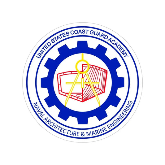CG Naval Architecture & Marine Eng (U.S. Coast Guard) Transparent STICKER Die-Cut Vinyl Decal 6 Inch - The Sticker Space