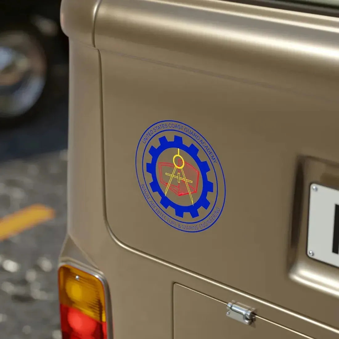 CG Naval Architecture & Marine Eng (U.S. Coast Guard) Transparent STICKER Die-Cut Vinyl Decal - The Sticker Space