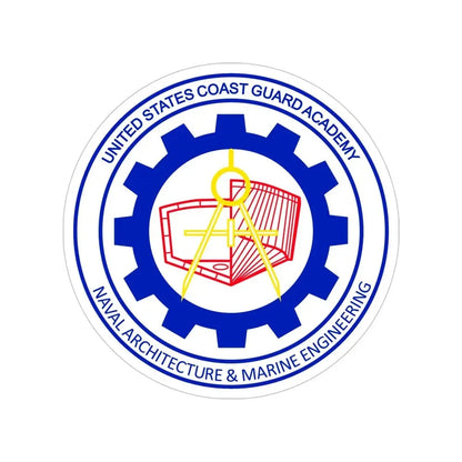 CG Naval Architecture & Marine Eng (U.S. Coast Guard) Transparent STICKER Die-Cut Vinyl Decal - The Sticker Space