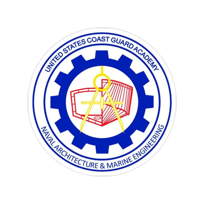 CG Naval Architecture & Marine Eng (U.S. Coast Guard) Transparent STICKER Die-Cut Vinyl Decal - The Sticker Space