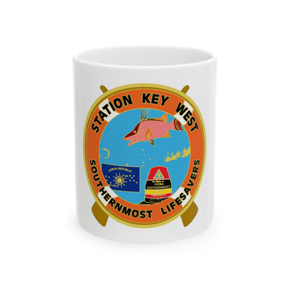 CG Station Key West (U.S. Coast Guard) White Coffee Mug-11oz-The Sticker Space