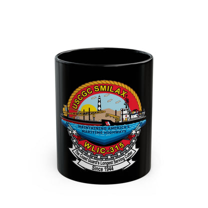 CGC Smilax WLIC 315 (U.S. Coast Guard) Black Coffee Mug-11oz-The Sticker Space