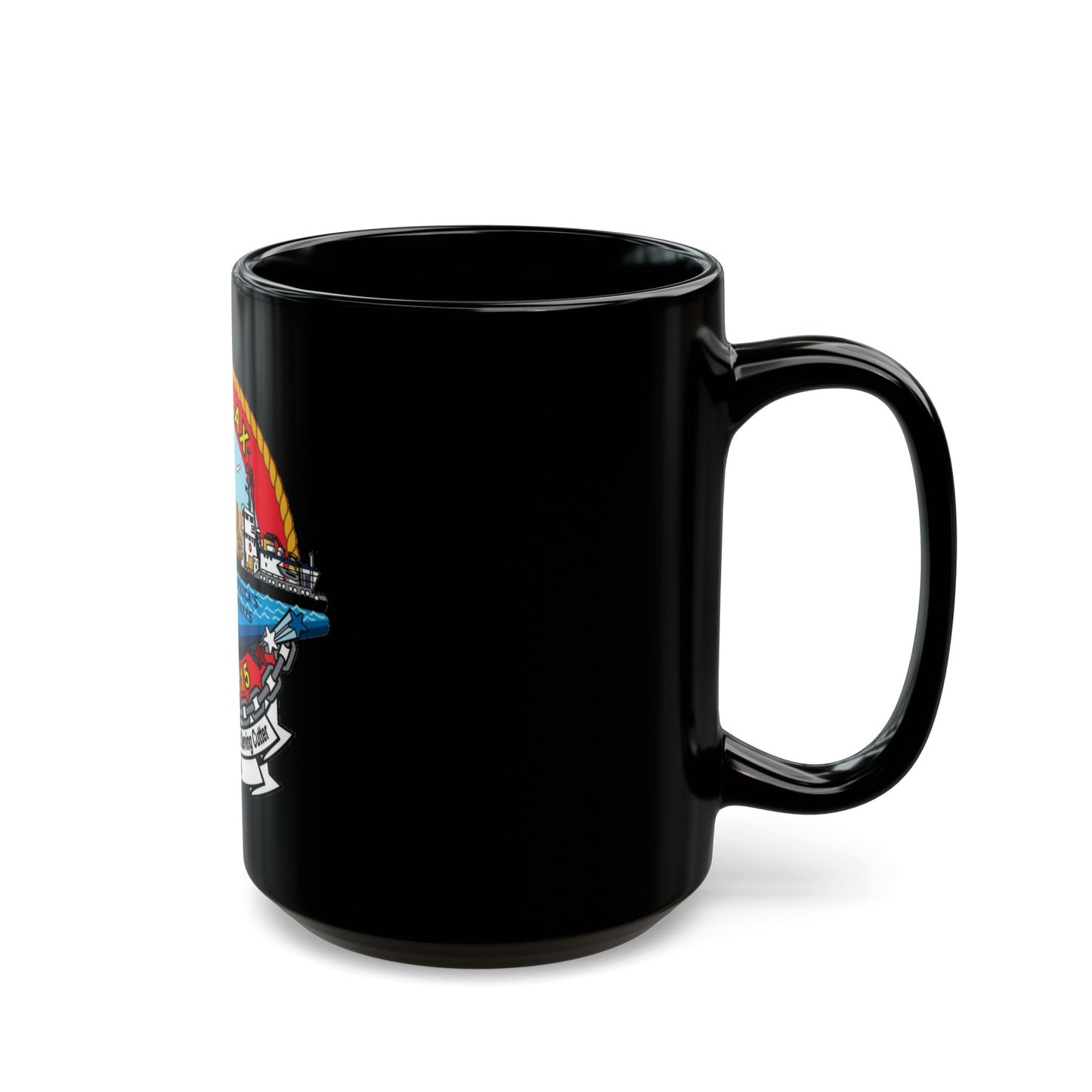 CGC Smilax WLIC 315 (U.S. Coast Guard) Black Coffee Mug-The Sticker Space