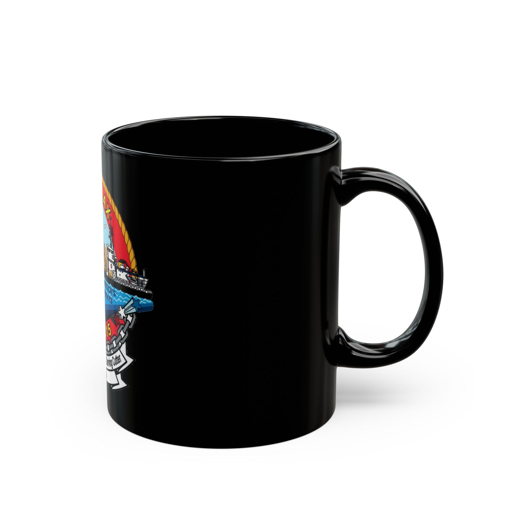 CGC Smilax WLIC 315 (U.S. Coast Guard) Black Coffee Mug-The Sticker Space