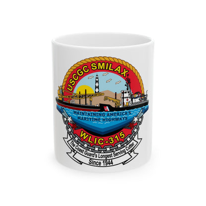 CGC Smilax WLIC 315 (U.S. Coast Guard) White Coffee Mug-11oz-The Sticker Space