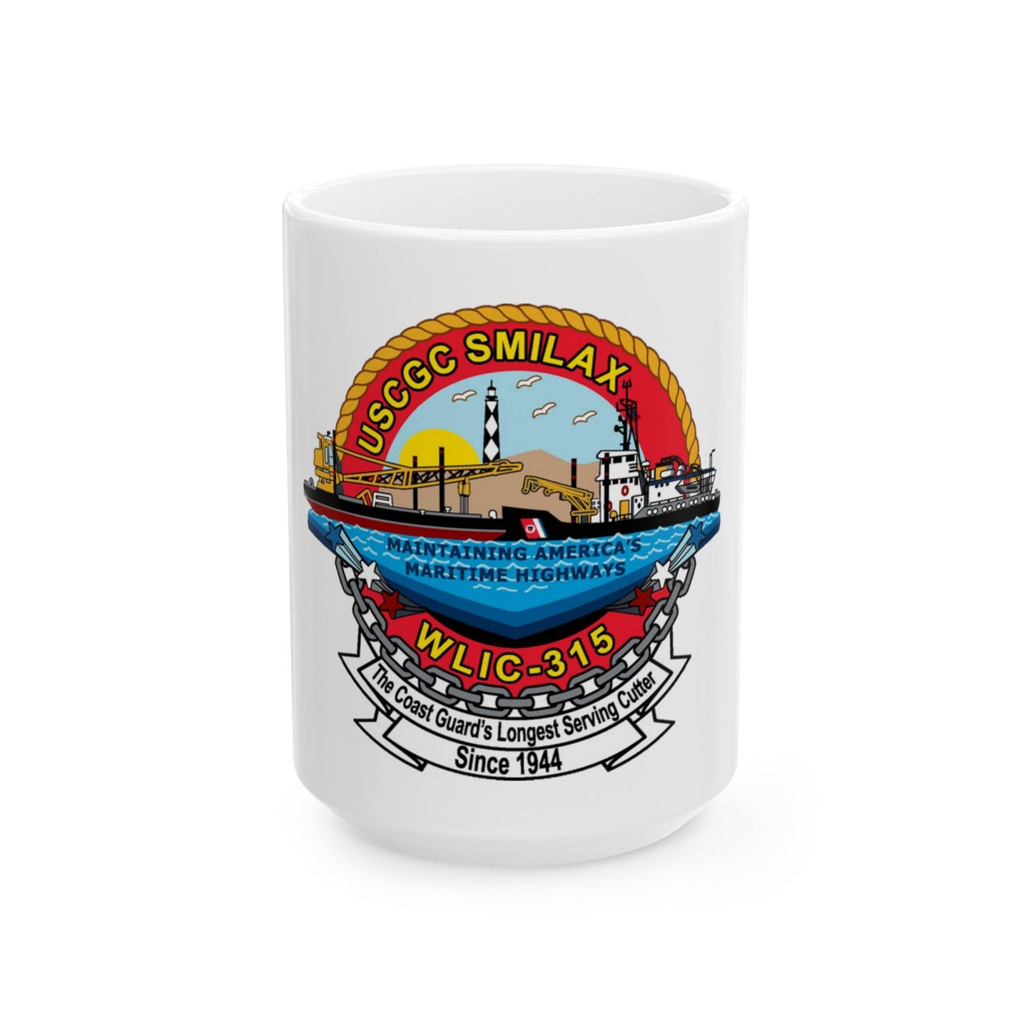 CGC Smilax WLIC 315 (U.S. Coast Guard) White Coffee Mug-15oz-The Sticker Space