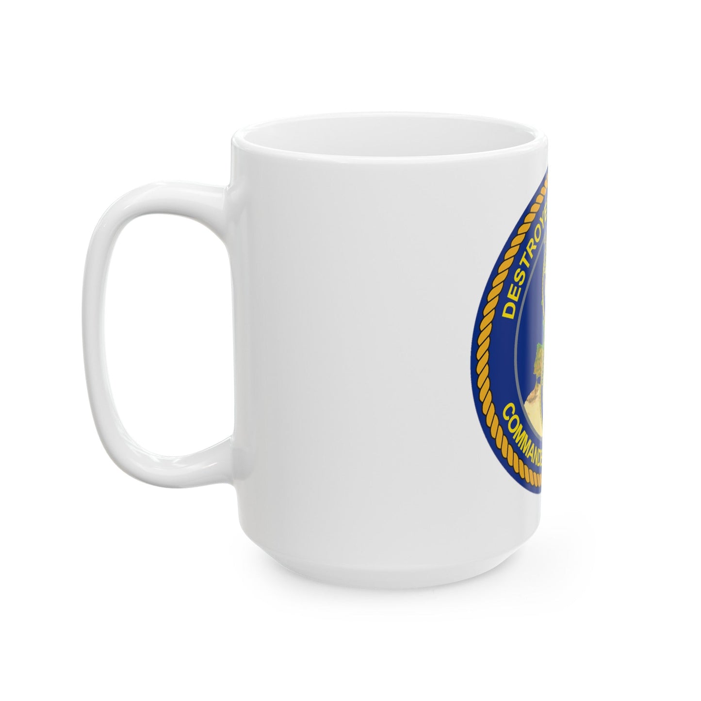 CGLO DESRON 60 CTF 65 Destroyer Squadron 60 and Command Task Force 65 Rota Spain (U.S. Navy) White Coffee Mug-The Sticker Space