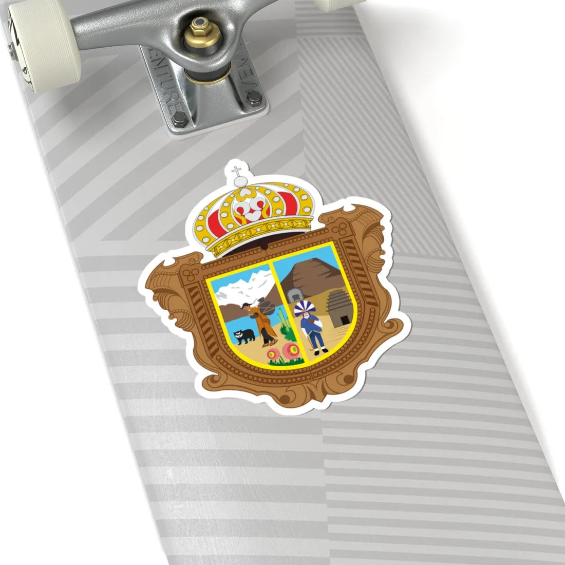 Chacas-escudo (Peru) (Coat of Arms) STICKER Vinyl Kiss-Cut Decal - The Sticker Space