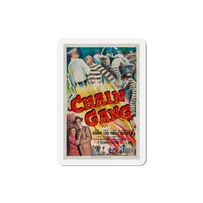 Chain Gang 1950 Movie Poster Die-Cut Magnet-3 Inch-The Sticker Space