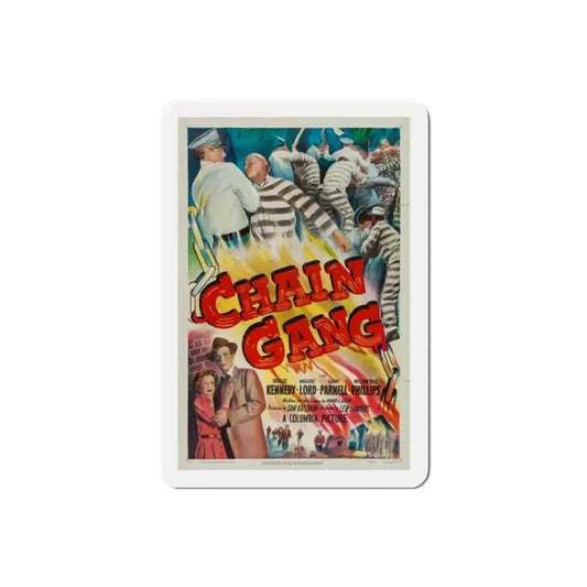 Chain Gang 1950 Movie Poster Refrigerator Magnet 2 Inch - The Sticker Space