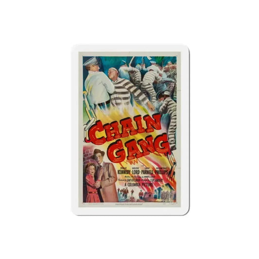 Chain Gang 1950 Movie Poster Refrigerator Magnet 2 Inch - The Sticker Space