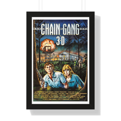 CHAIN GANG 1984 - Framed Movie Poster-16″ x 24″-The Sticker Space