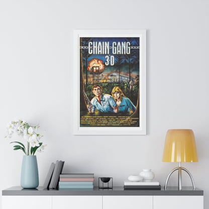 CHAIN GANG 1984 - Framed Movie Poster-The Sticker Space