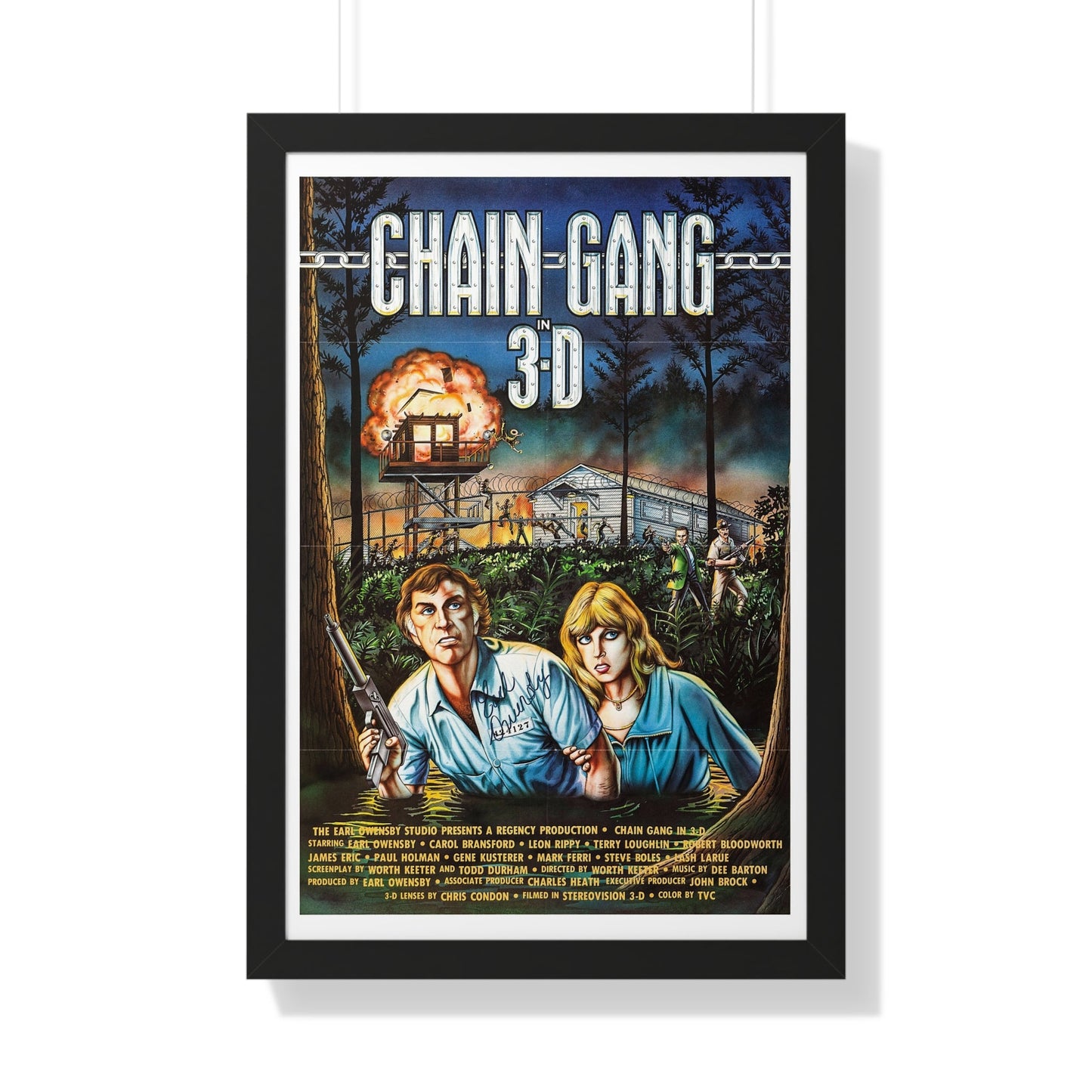 CHAIN GANG 1984 - Framed Movie Poster-20" x 30"-The Sticker Space