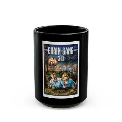 CHAIN GANG 1984 Movie Poster - Black Coffee Mug-15oz-The Sticker Space