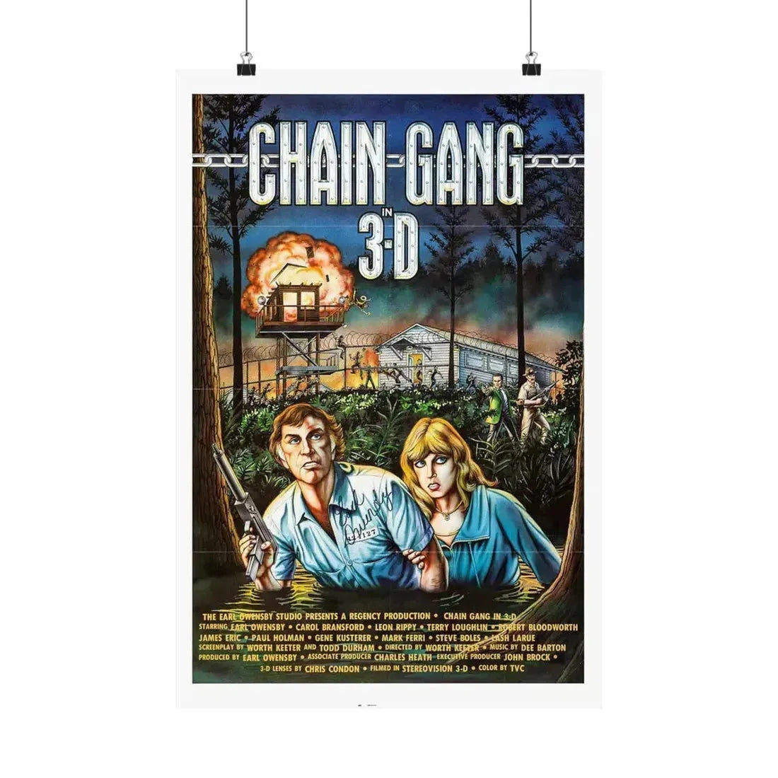 CHAIN GANG 1984 - Paper Movie Poster 16″ x 24″ Matte - The Sticker Space