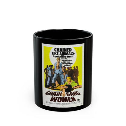 CHAIN GANG WOMEN 1971 Movie Poster - Black Coffee Mug-11oz-The Sticker Space