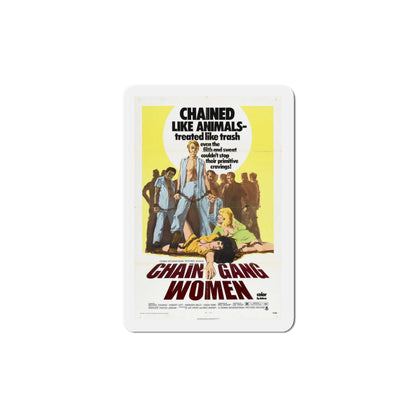 Chain Gang Women 1971 Movie Poster Die-Cut Magnet-5 Inch-The Sticker Space