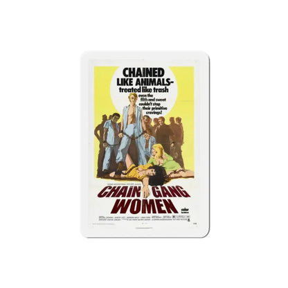 Chain Gang Women 1971 Movie Poster Refrigerator Magnet 2 Inch - The Sticker Space