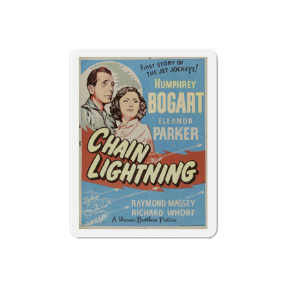 Chain Lightning 1950 v2 Movie Poster Die-Cut Magnet-2 Inch-The Sticker Space